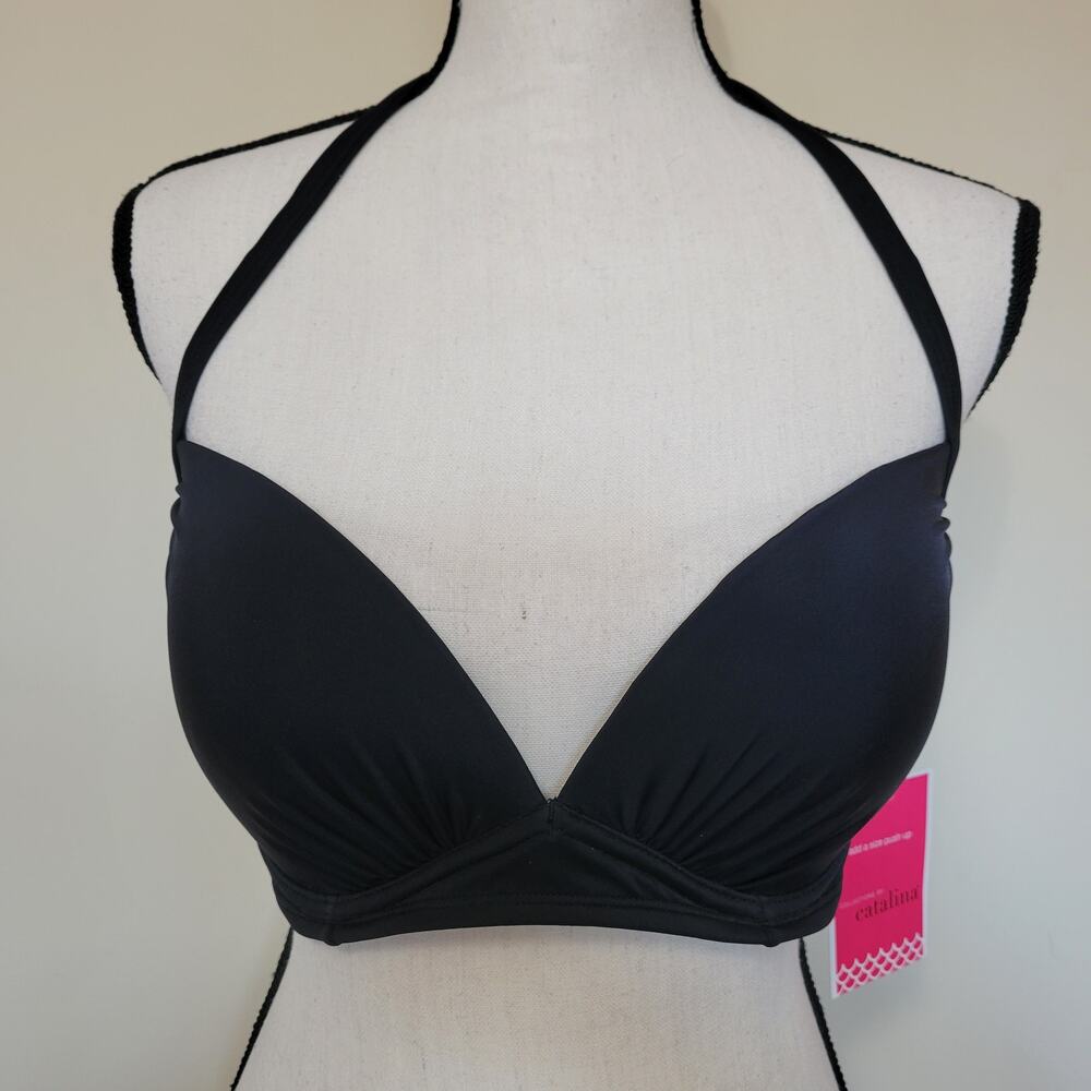 NWT Collection By Catalina Size 32/34D Add A Size Bikini Top Underwire Push Up